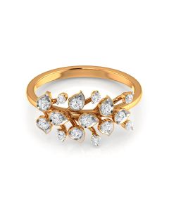 Trendy Diamond Cluster Ring