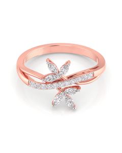 Floral Duo Diamond Ring