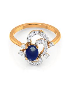 Sapphire Glow Diamond Ring