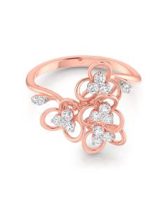 Elegant Bunch Diamond Ring