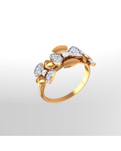 Bow Style Diamond Ring