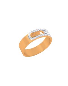 Stylish Rose Gold Diamond Ring