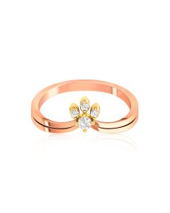 Charming Rose Gold Diamond Ring