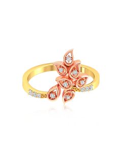 Fashionable Floral Diamond Ring