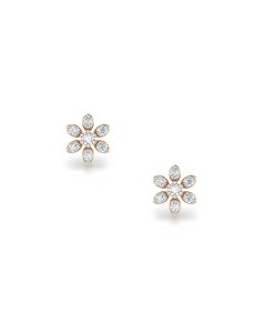 Stunning Floral Play Diamond Studs