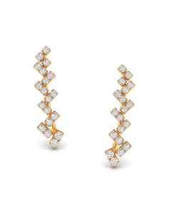 Geometric Love Diamond Earrings