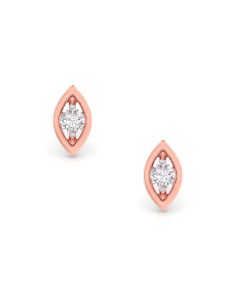 Twinkling Solitaire Stud Earrings