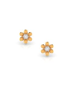Little flower diamond studs