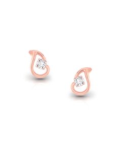 Pleasing Beauty Rose Gold Diamond Studs