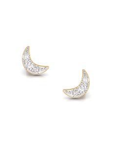 Moonlight diamond stud earrings