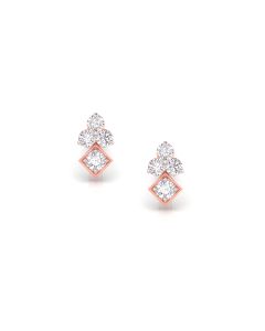 Glittering Flowers Diamond Studs