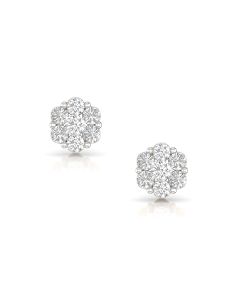 Dazzling Cluster Diamond Earrings