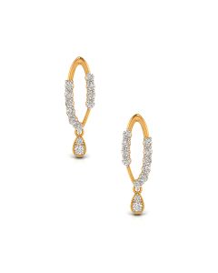 Glittering Loops Diamond Earrings