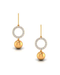 Hi-Fashion Drop Diamond Earrings