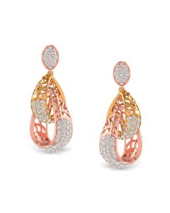 Contemporary Glow Cocktail Diamond Earrings