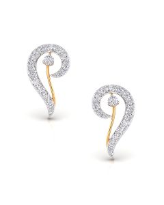 Vicious Curve Diamond Earrings