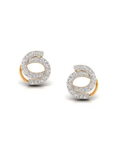 Circular Glow Diamond Earrings