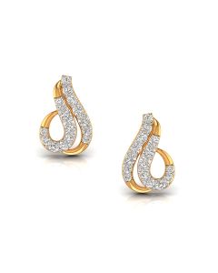 Elegant Curve Diamond Earrings