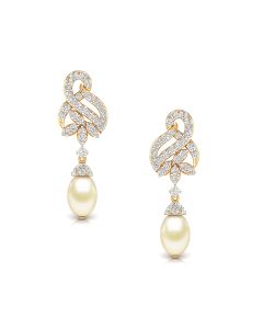 Impeccable Pearl Drop Diamond Earrings