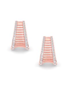 Shining Diamond Track Earrings