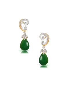 Emerald Love Diamond Earrings