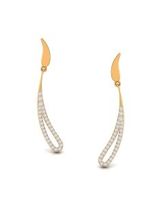 Contemporary Loop Diamond Earrings