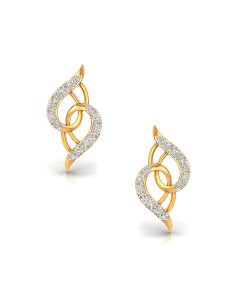 Contemporary Charm Diamond Stud Earrings