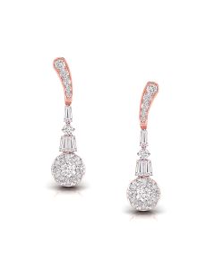 Glossy Drop Designer Diamond Earrings