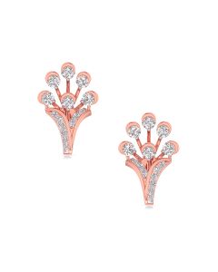 Glimmering Bouquet Diamond Stud Earrings