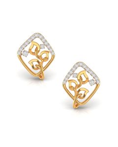 Adorable Gold Diamond Studs