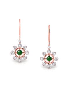 Marvellous Rose Gold Diamond Earrings