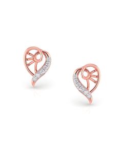 Blooming Heart Diamond Studs