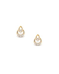 Twinkling Loops Stud Earrings