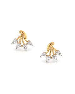 Twinkling bouquet diamond studs