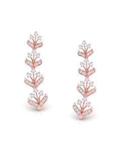 Luminous Vine Diamond Earrings