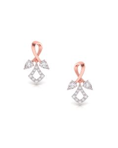 Contemporary Style Diamond Earrings