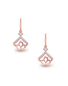 Precious Rose Gold Diamond Earrings