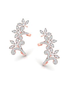 Contemporary Vines Diamond Earrings