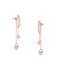 Diamond & Pearl Sui Dhaga Diamond Earrings