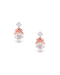 Classic Floral Charm Diamond Studs