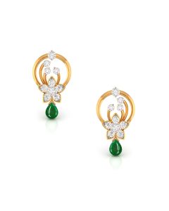 Scintillating Emerald Drop Earrings