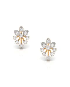 Sparkling Flower Stud Earrings