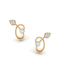 Glittering Arrow Diamond Earrings