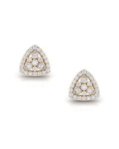 Triangular Aura Diamond Earrings