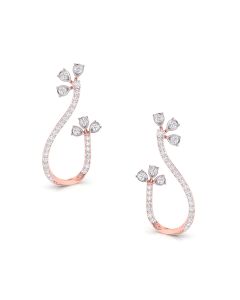 Luminous Curve Diamond Earrings