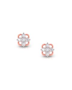 Blooming Flower Diamond Studs