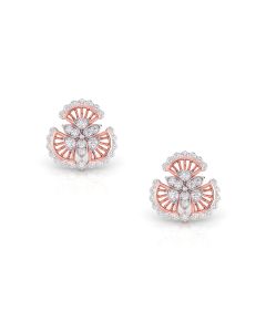 Alluring Floral Diva Diamond Studs