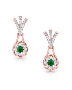 Emerald Bloom Diamond Earrings