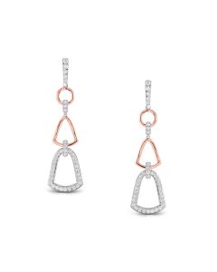 Graceful Diamond Rose Gold Earrings