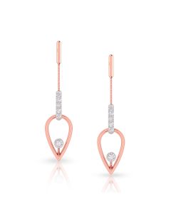 Divine Rose Gold Diamond Earrings